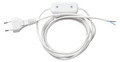 Ledning m/afbryder og stikprop 2 meter - Elworks